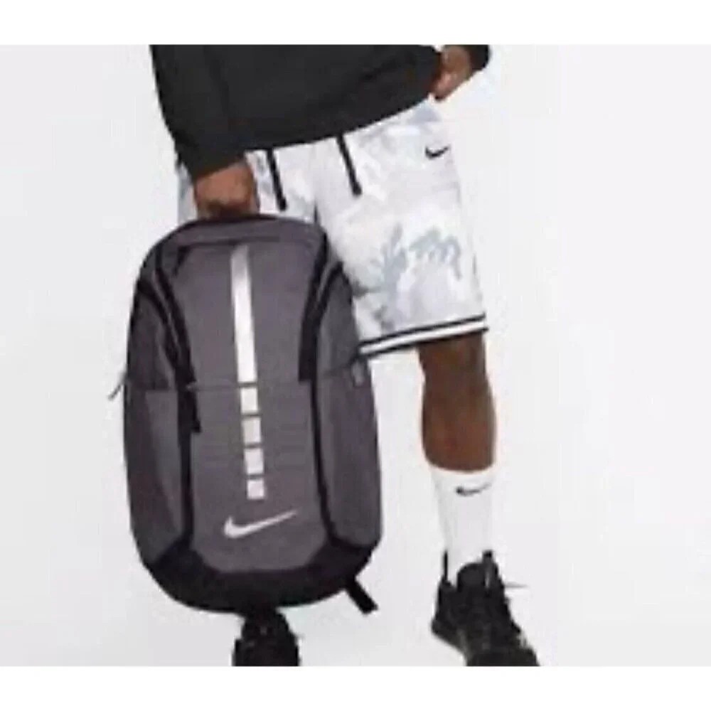 Nike Hoops Elite Pro Grey/Silver Basketball Backpack BA5554-022 NWT